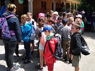 50 écoliers d'une école des Fins en visite
